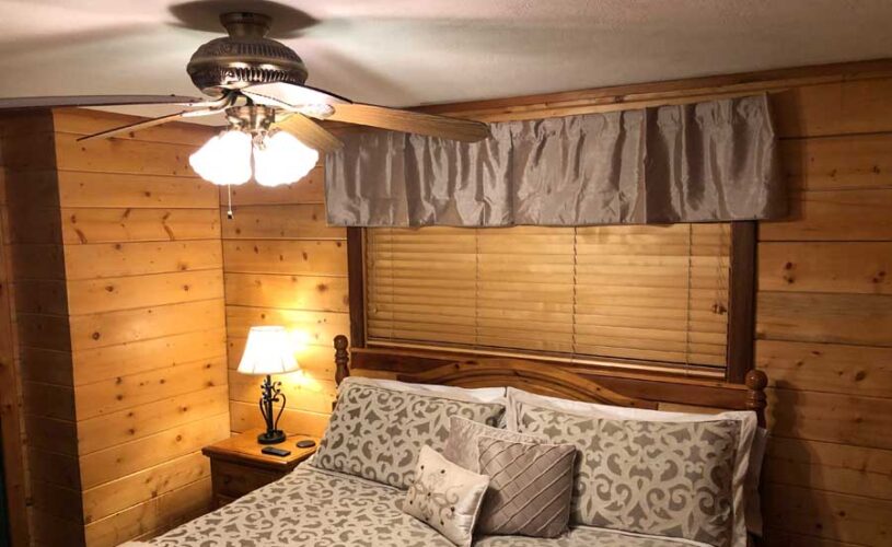 oak cabin bed